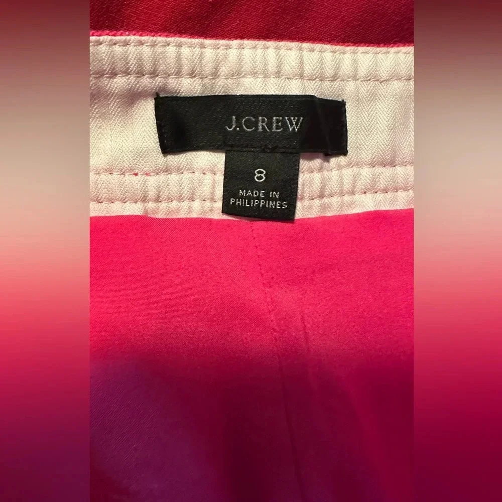J Crew NWT Blazer (10) & NWOT Pants (8) Fuchsia Pink Stretch Linen
